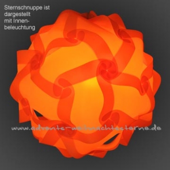 orange Sternschnuppe - Größe XL - 30 Teile