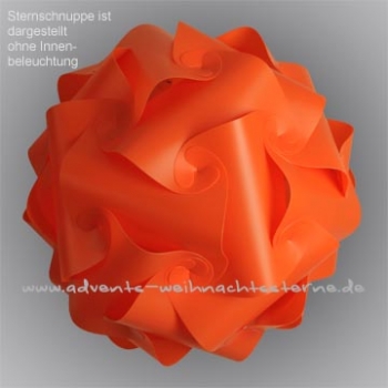 orange Sternschnuppe - Größe XL - 30 Teile