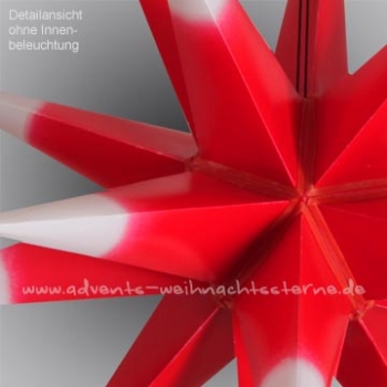 Leipziger Stern Rot/Weiß - Ø ca. 62 cm