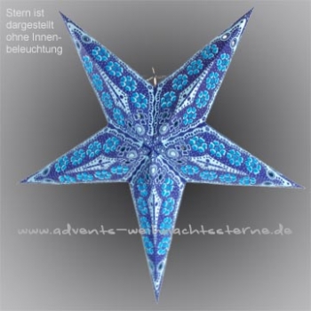 Blau Blauer Stern - Ø ca. 60 cm