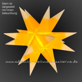 Leipziger Stern Gelb/Weiß - Ø ca. 42 cm