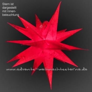 Roter Mehrdimensionaler Stern - Ø ca. 60 cm