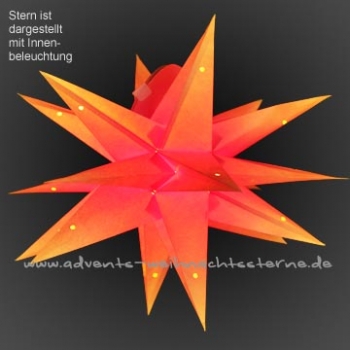Rot Gelber Mehrdimensionaler Stern - Ø ca. 40 cm
