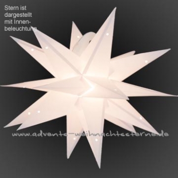 Weißer Mehrdimensionaler Stern - Ø ca. 40 cm