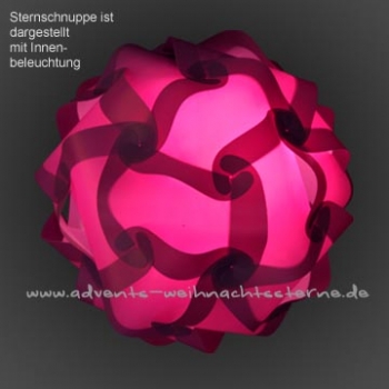 lila Sternschnuppe - Größe L - 30 Teile