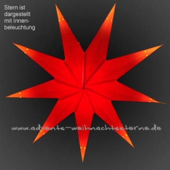 Glatt Rot Gelber Stern - Ø ca. 60 cm