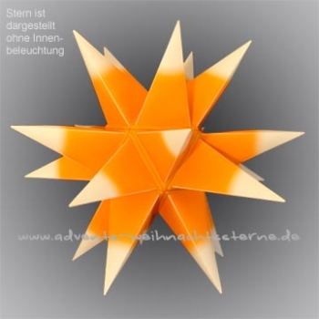 Leipziger Stern Orange/Weiß - Ø ca. 42 cm