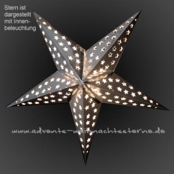 Silber Laminierter Stern - Ø ca. 60 cm